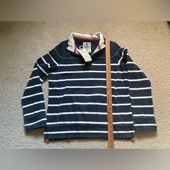 Fat Face Airlie women’s pullover, 3/4 zip , size 6, Navy and White - Picture 3 of 7